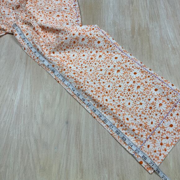 Lingua Franca Floral Daisy Retro 70s Playful Cottage Core Wide Leg Pants Small - Picture 8 of 16